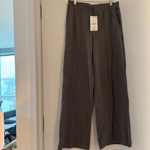 Zara Soft Wide Leg Pull-on Pants Taupey Brown Sz L